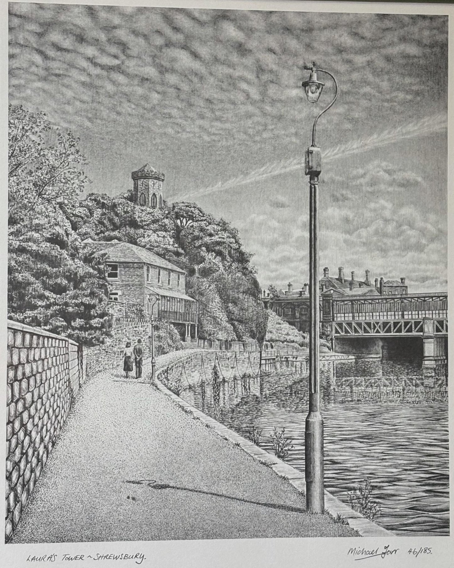 Laura’s Tower, Shrewsbury – Signed Limited Edition Print, 46/185, by Michael Farr