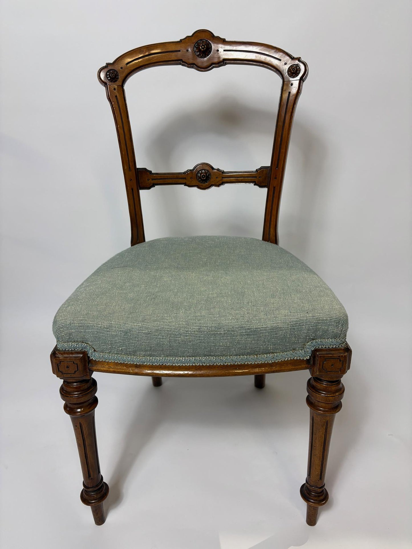 Set of Six Late Victorian Gothic Revival Salon Chairs, c.1880