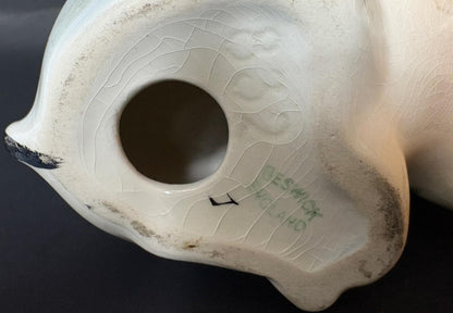 Vintage Beswick Sow & Piglet Figurines – Cream Glaze English Pottery