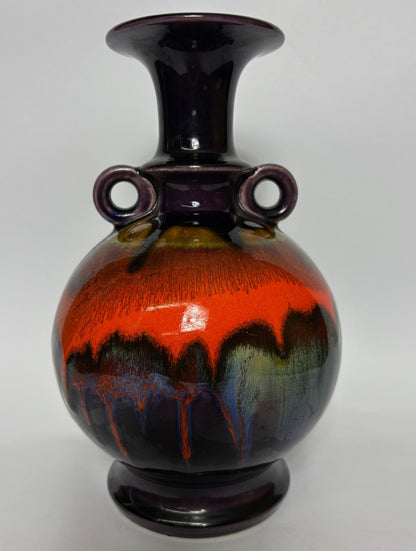 1970s Fat Lava Glaze Vase- Hutschenreuther West Germany