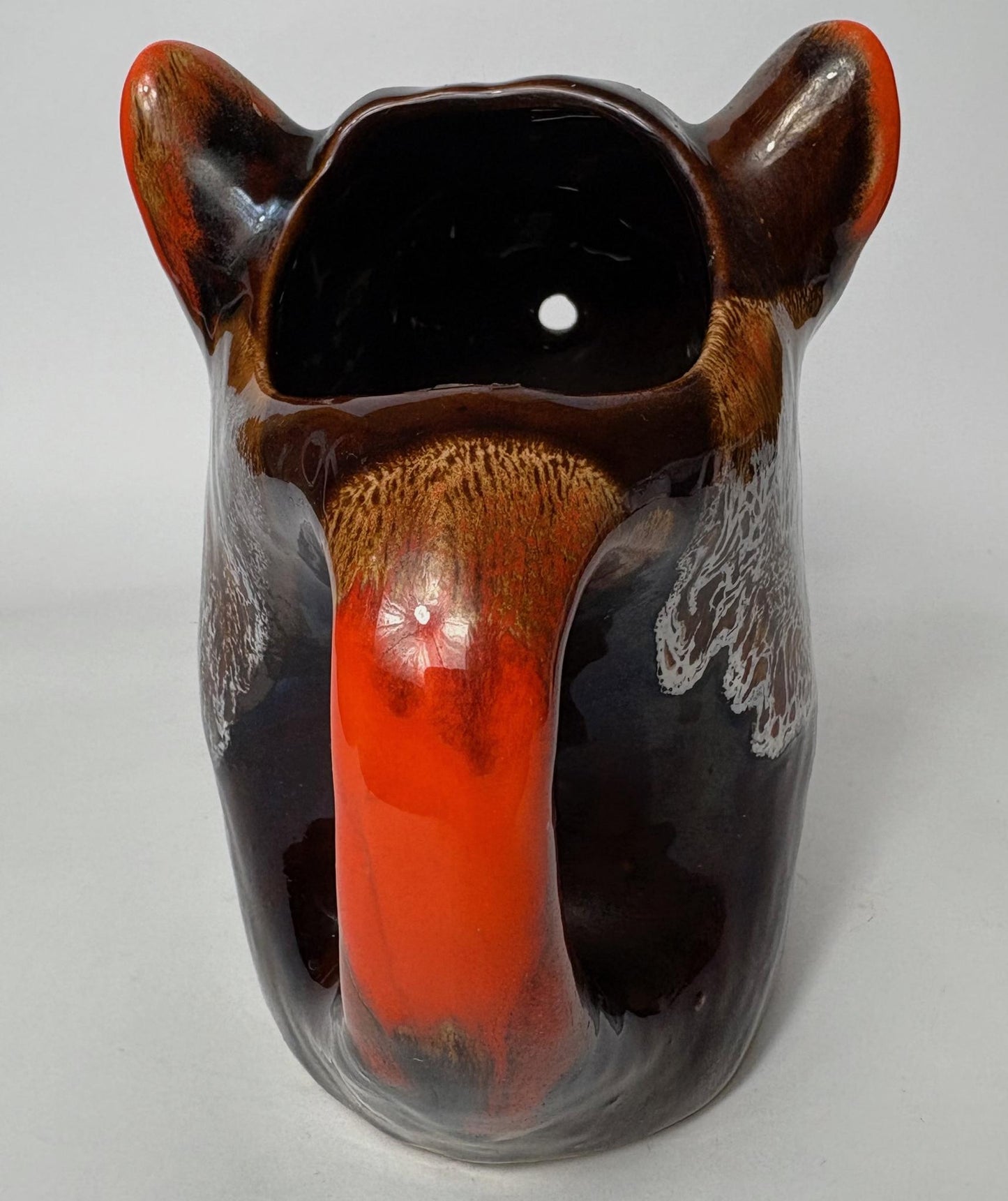Vallauris Boar’s Head Jug / Pitcher - “Lava” Glaze – Mid-Century