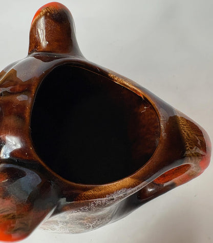 Vallauris Boar’s Head Jug / Pitcher - “Lava” Glaze – Mid-Century