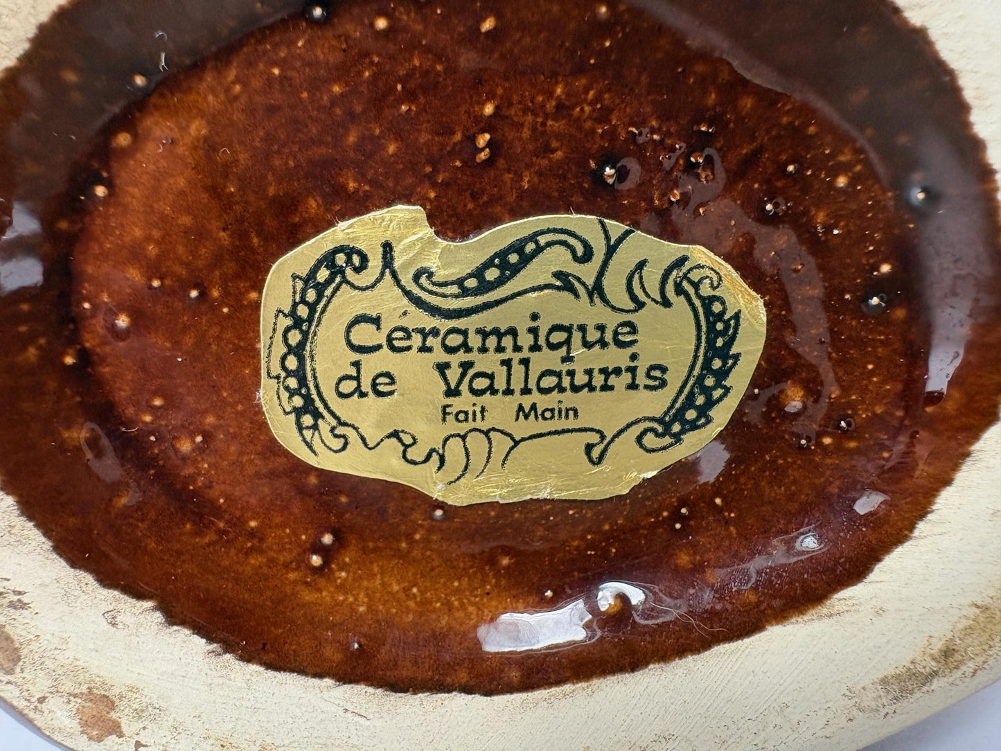 Vallauris Boar’s Head Jug / Pitcher - “Lava” Glaze – Mid-Century